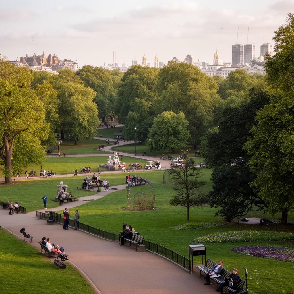 AI-generated illustration of Royal Parks of London