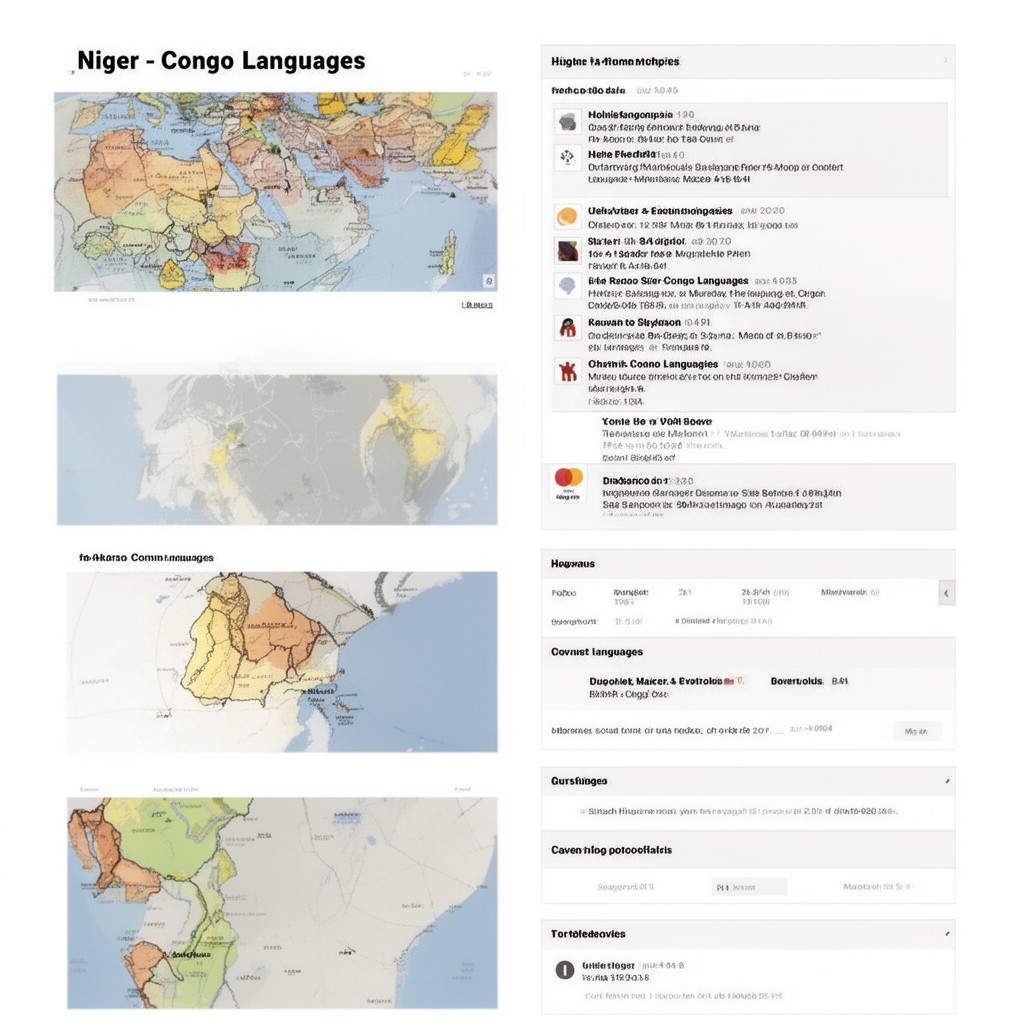 AI-generated illustration of Niger–Congo languages