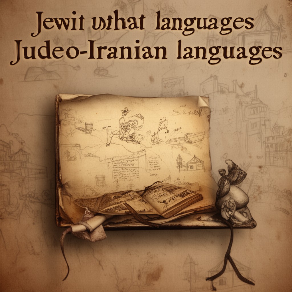 AI-generated illustration of Judeo-Iranian languages