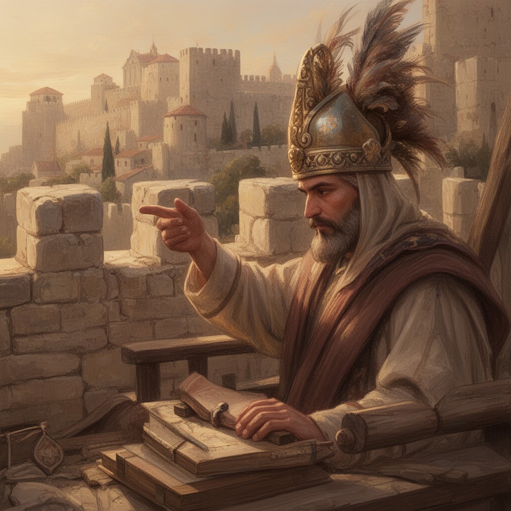 AI-generated illustration of Nehemiah