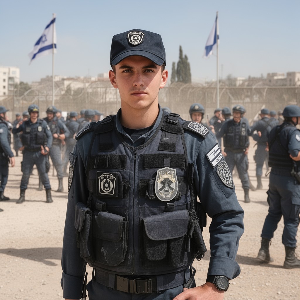 AI-generated illustration of Israel Border Police