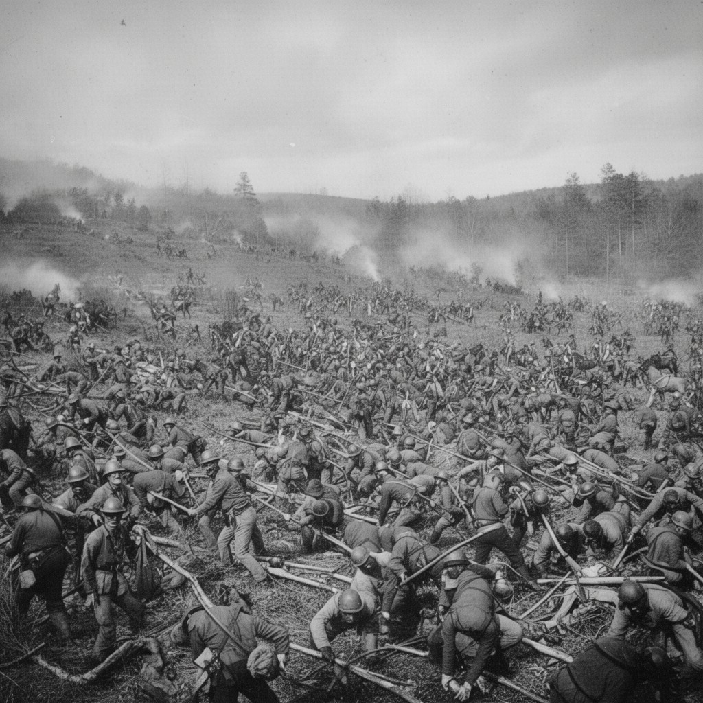 AI-generated illustration of Battle of Chickamauga