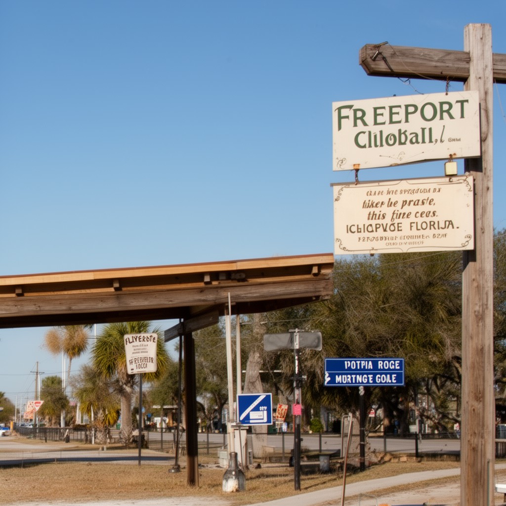 AI-generated illustration of Freeport, Florida