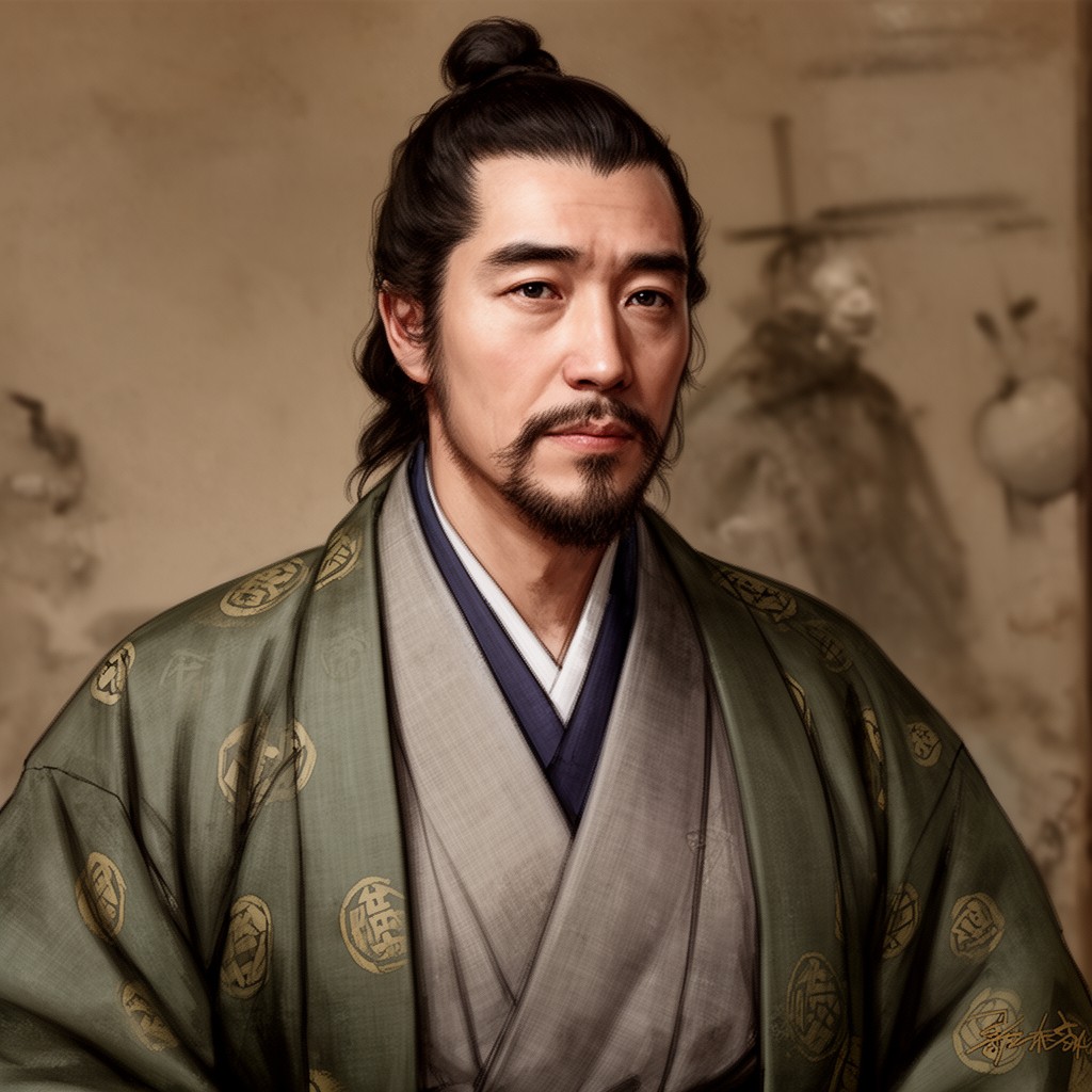 AI-generated illustration of Yamanashi Hanzō