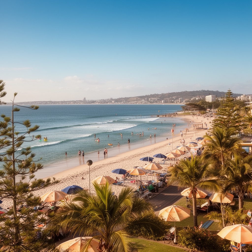 AI-generated illustration of Caloundra