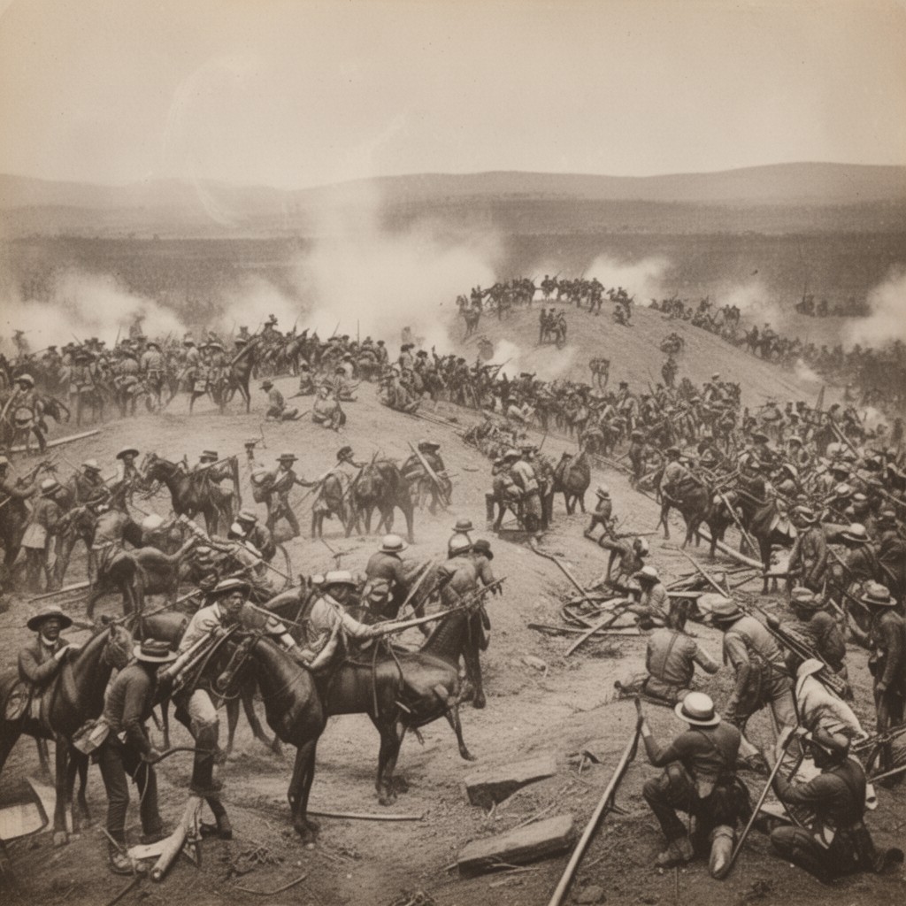 AI-generated illustration of Battle of Schuinshoogte