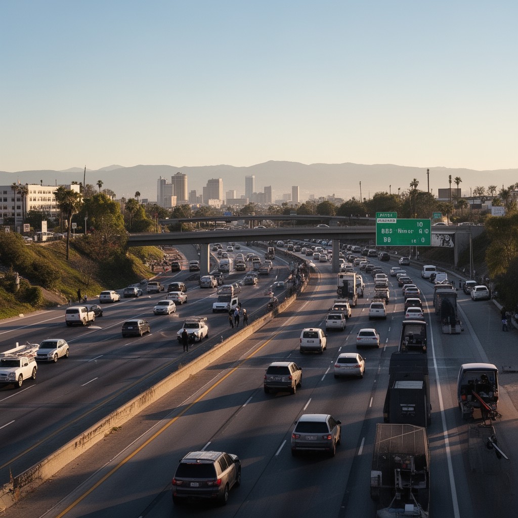 AI-generated illustration of Interstate 10