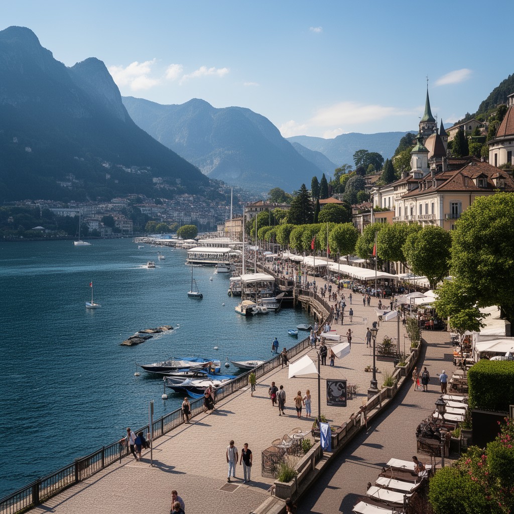AI-generated illustration of Montreux