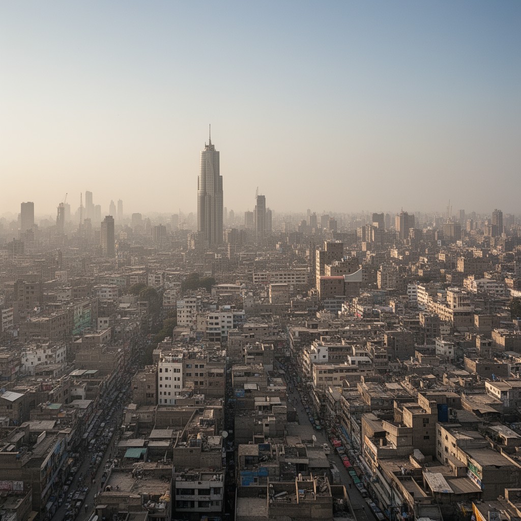 AI-generated illustration of Karachi District