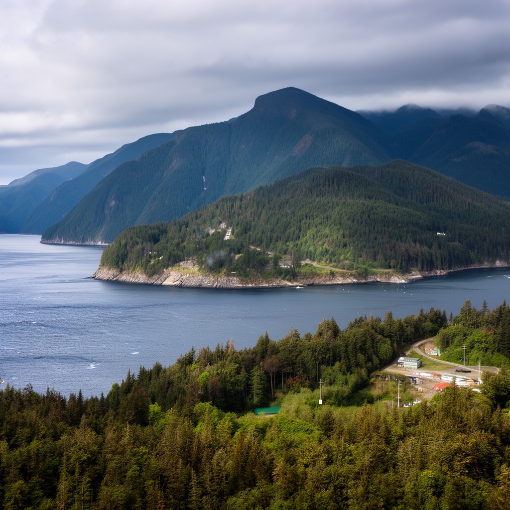 AI-generated illustration of Baranof Island