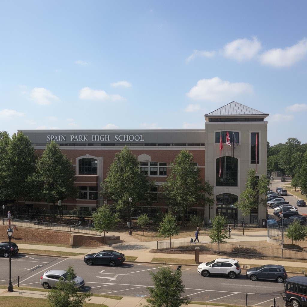 AI-generated illustration of Spain Park High School