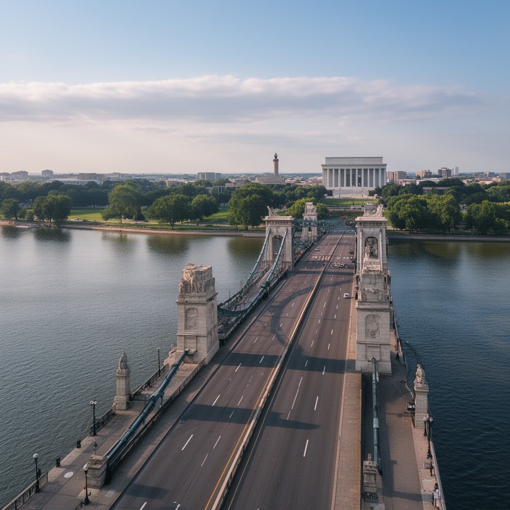 AI-generated illustration of Memorial Bridge