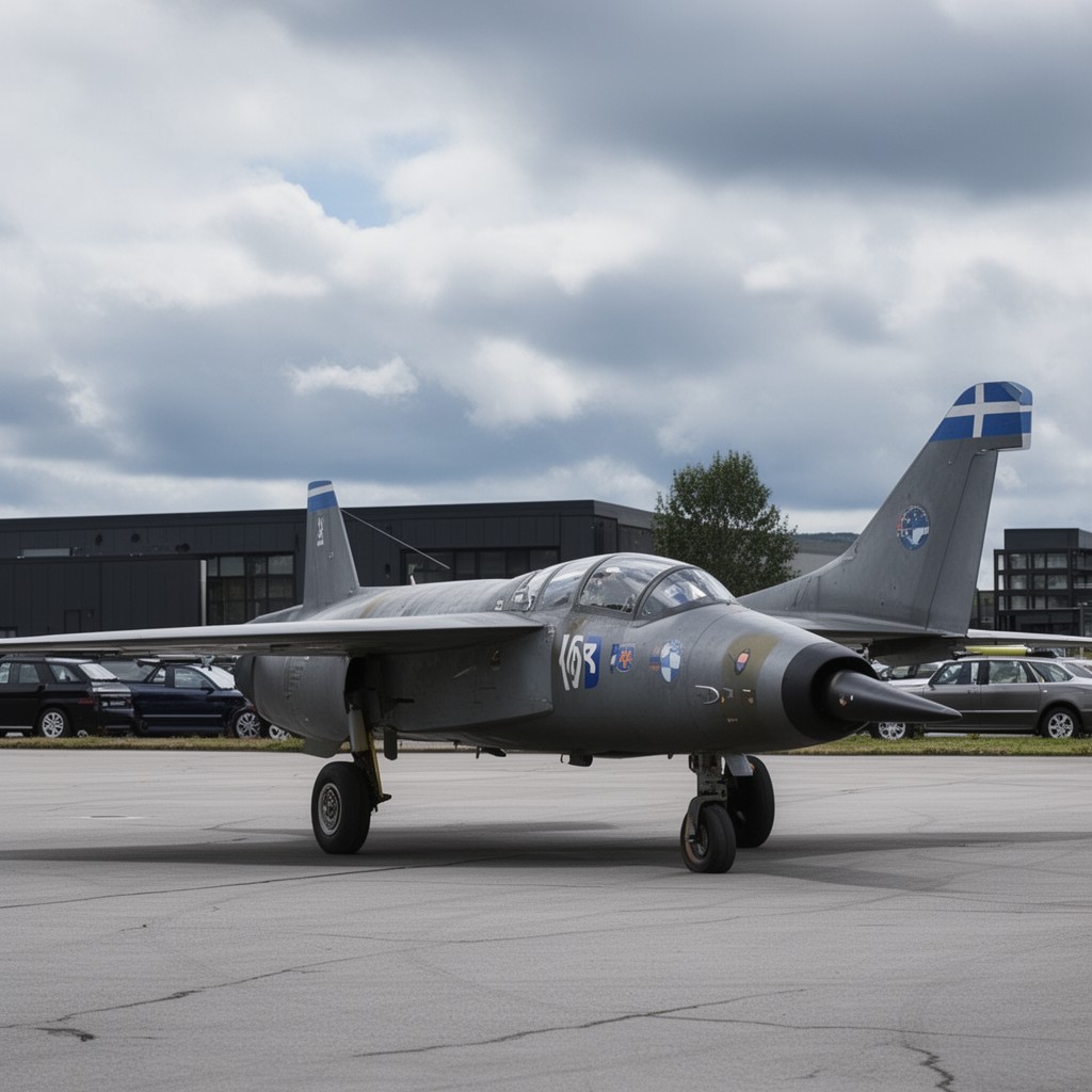 AI-generated illustration of Saab 32 Lansen