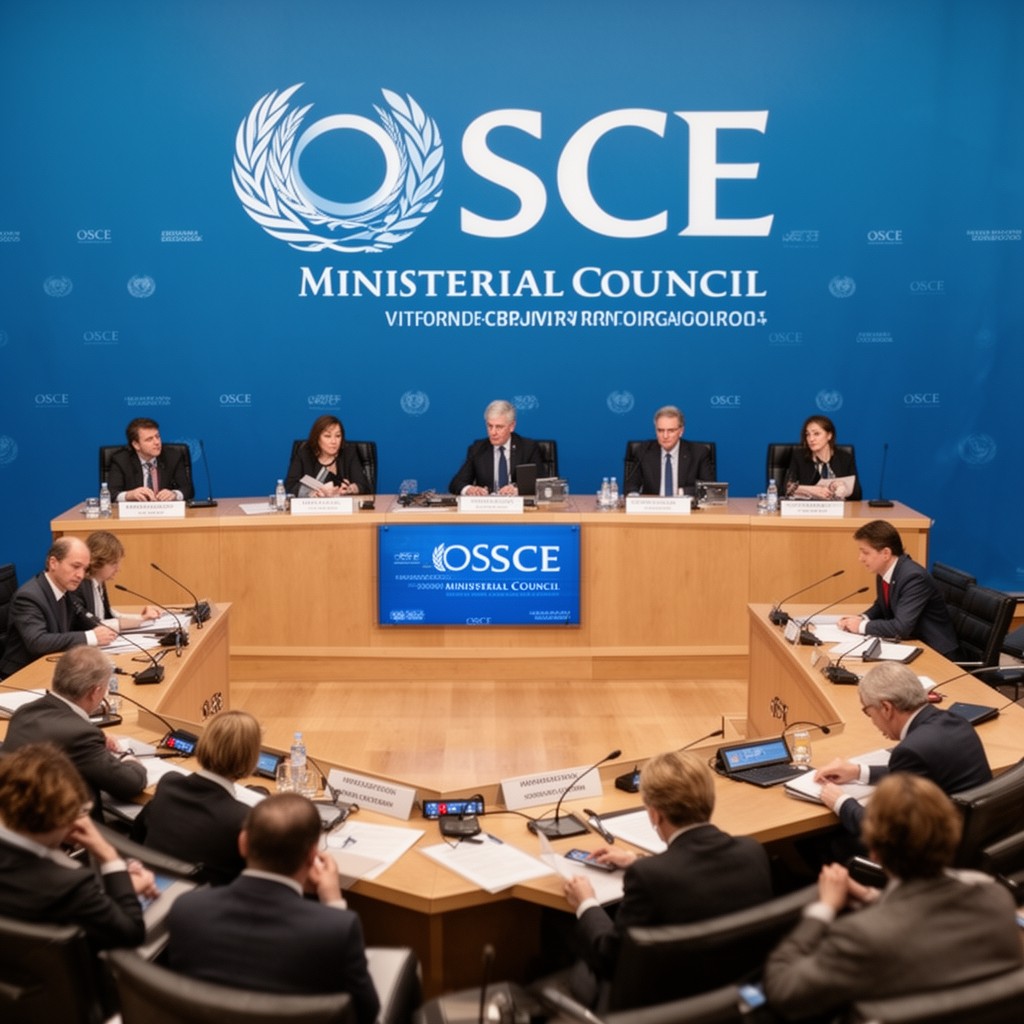 AI-generated illustration of OSCE Ministerial Council