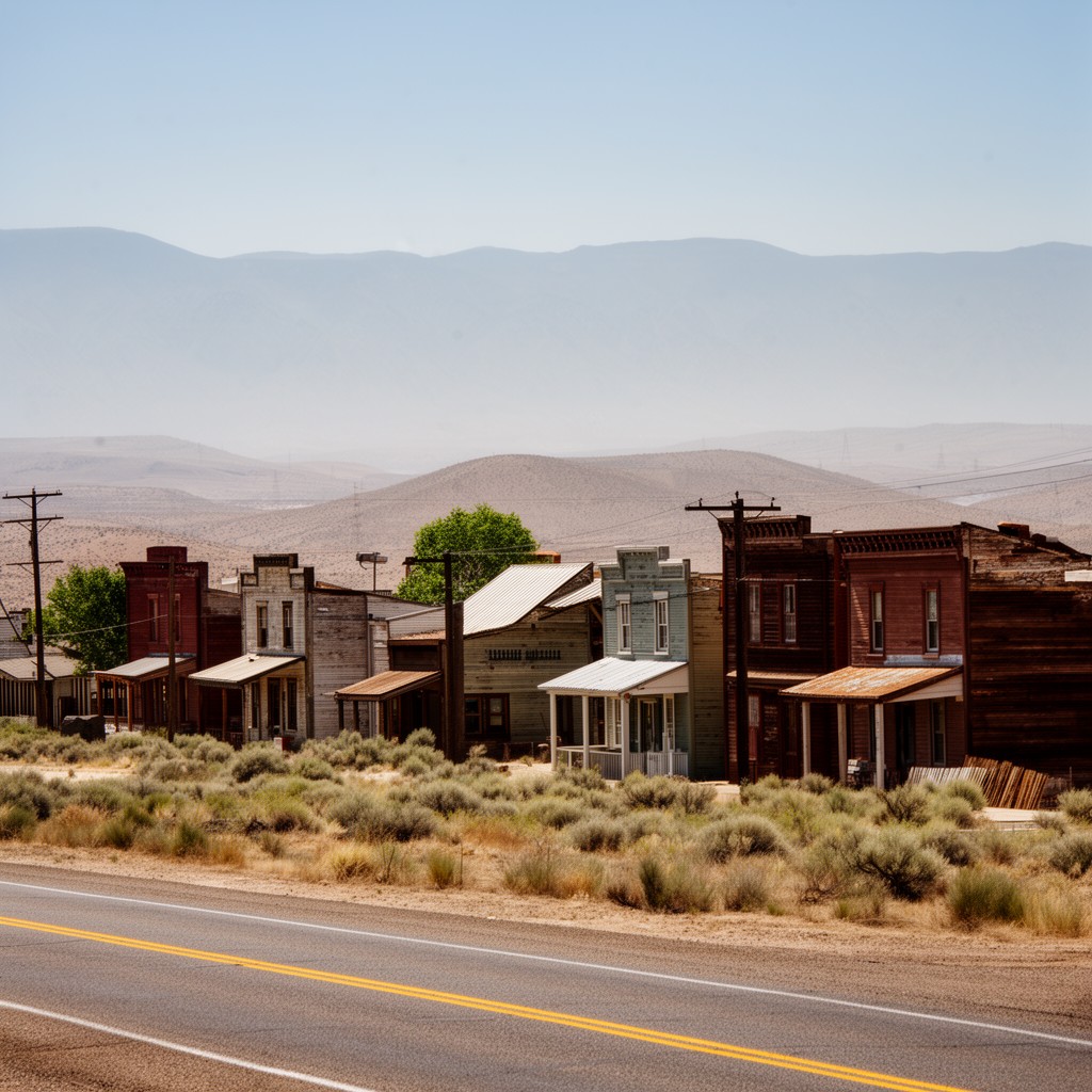 AI-generated illustration of Austin, Nevada