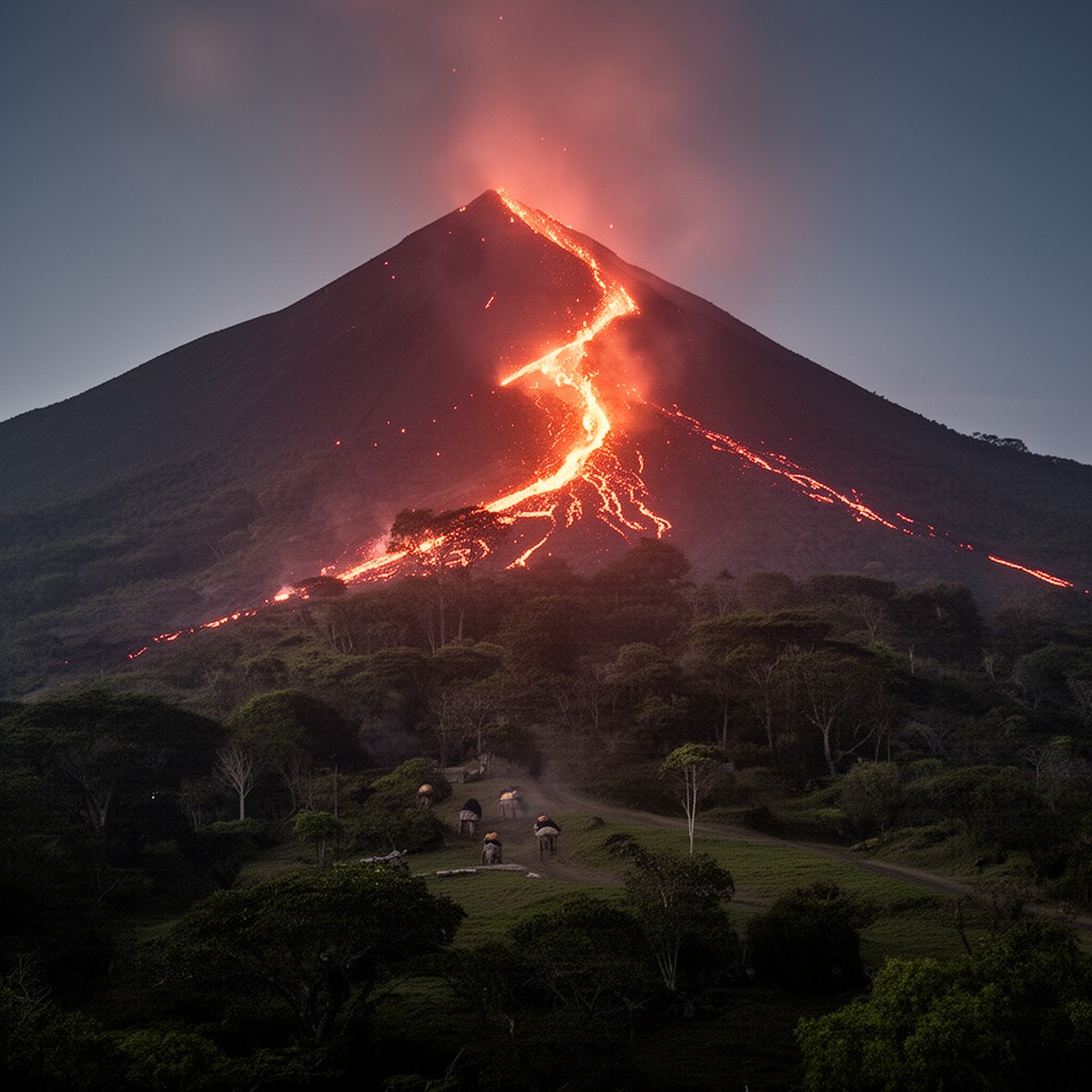 AI-generated illustration of Pacaya
