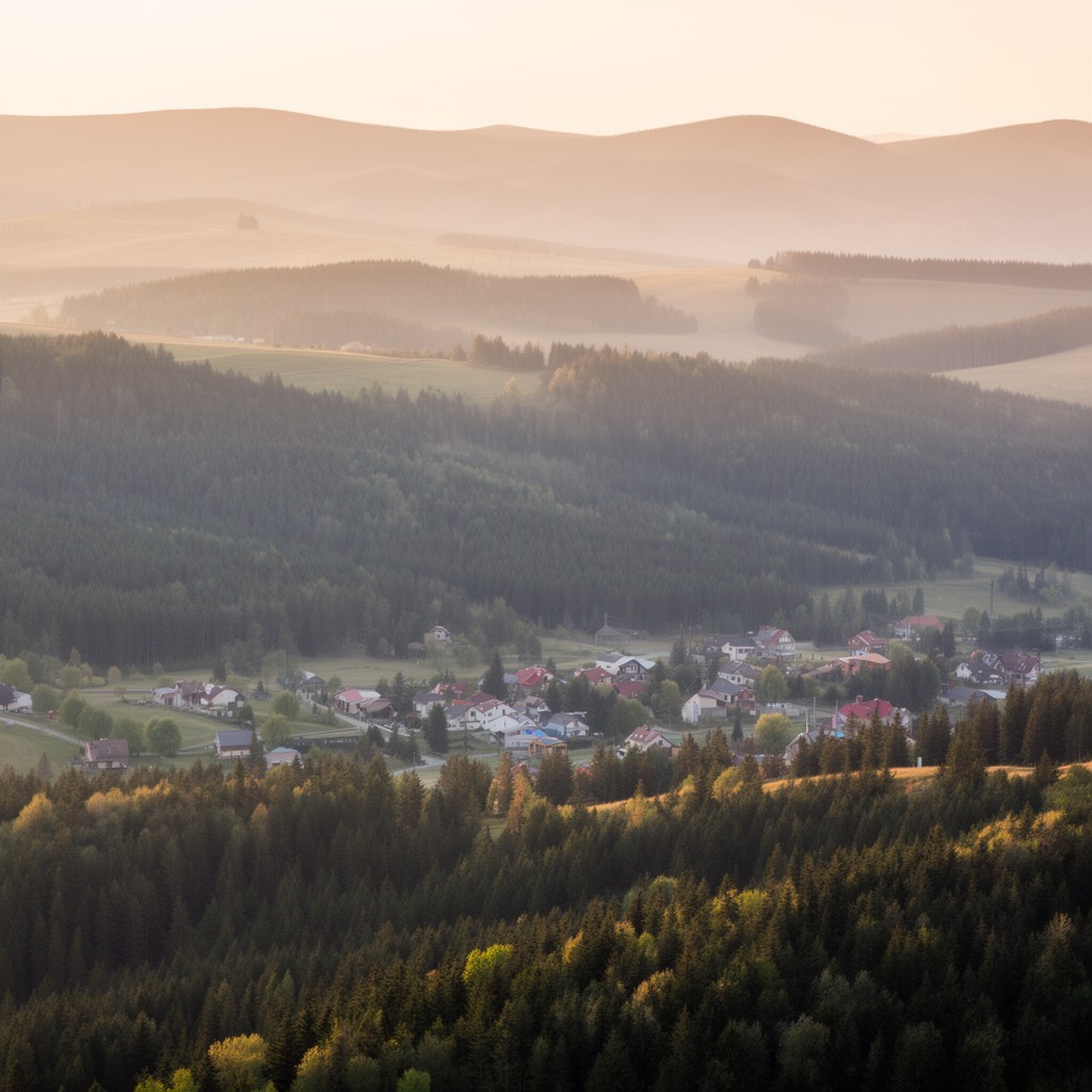 AI-generated illustration of Maków Beskids