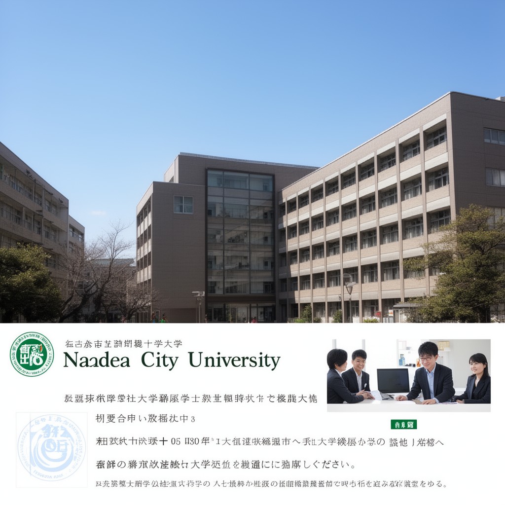 AI-generated illustration of Nagoya City University