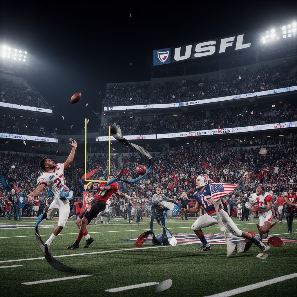 AI-generated illustration of USFL (United States Football League)