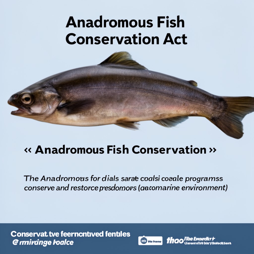 AI-generated illustration of Anadromous Fish Conservation Act