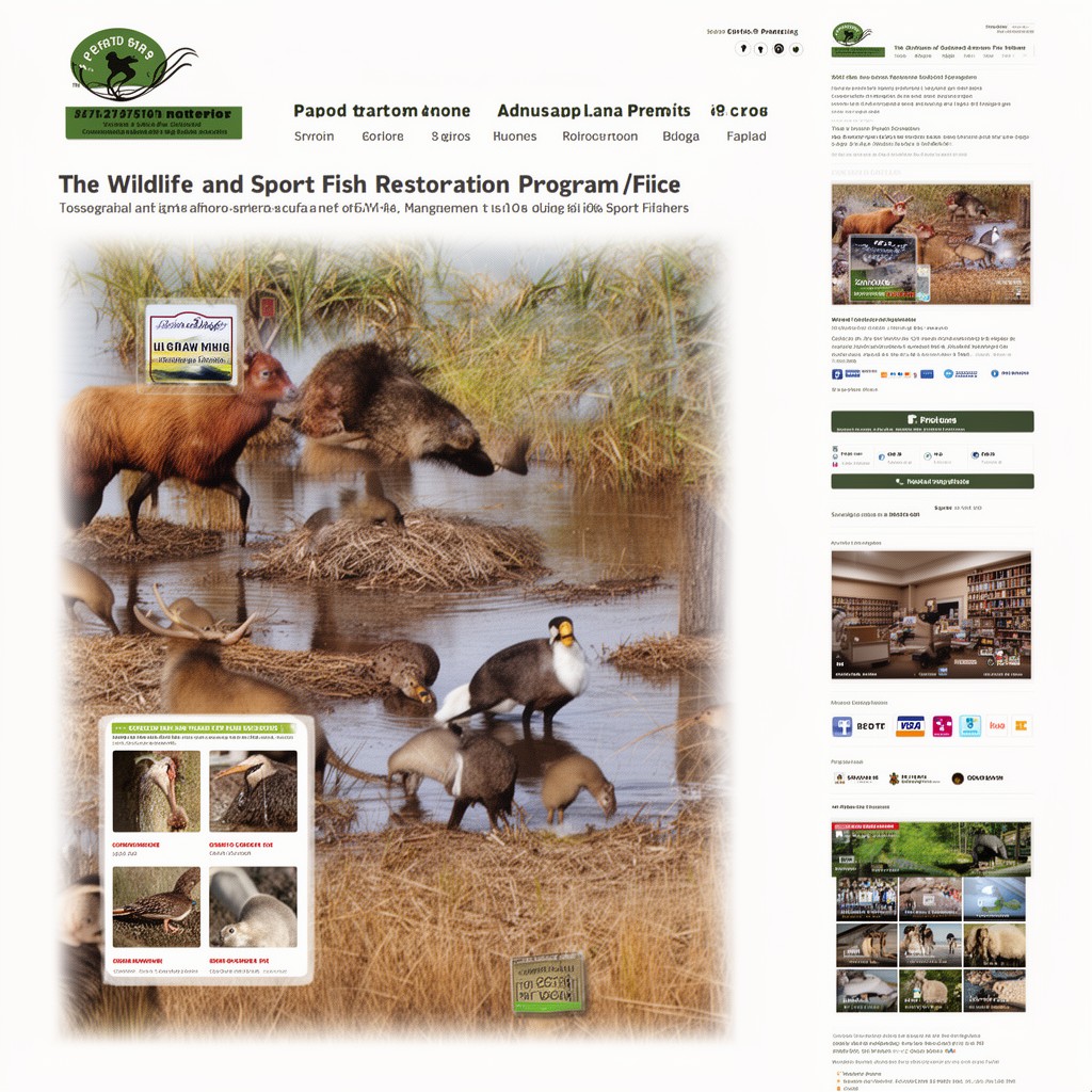 AI-generated illustration of Wildlife and Sport Fish Restoration Program