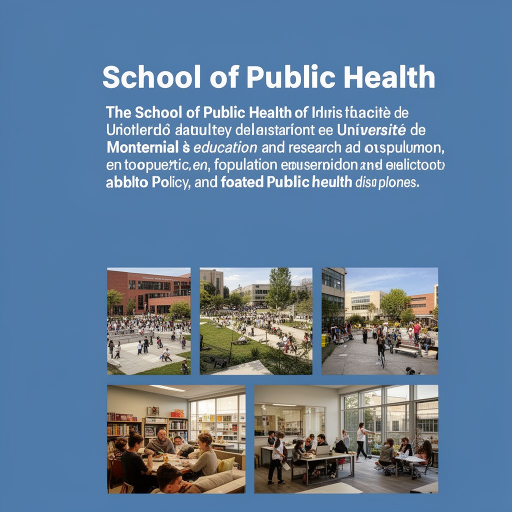 AI-generated illustration of School of Public Health