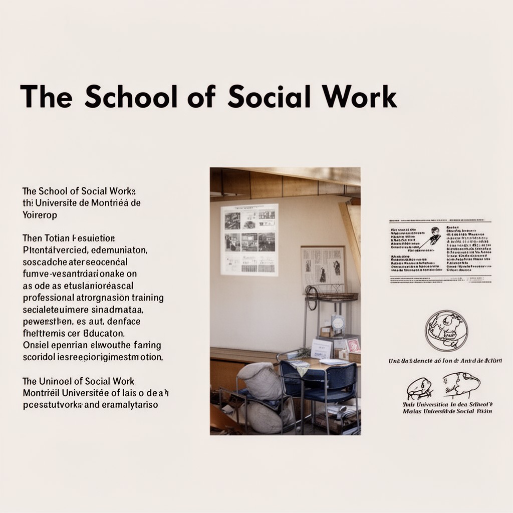 AI-generated illustration of School of Social Work