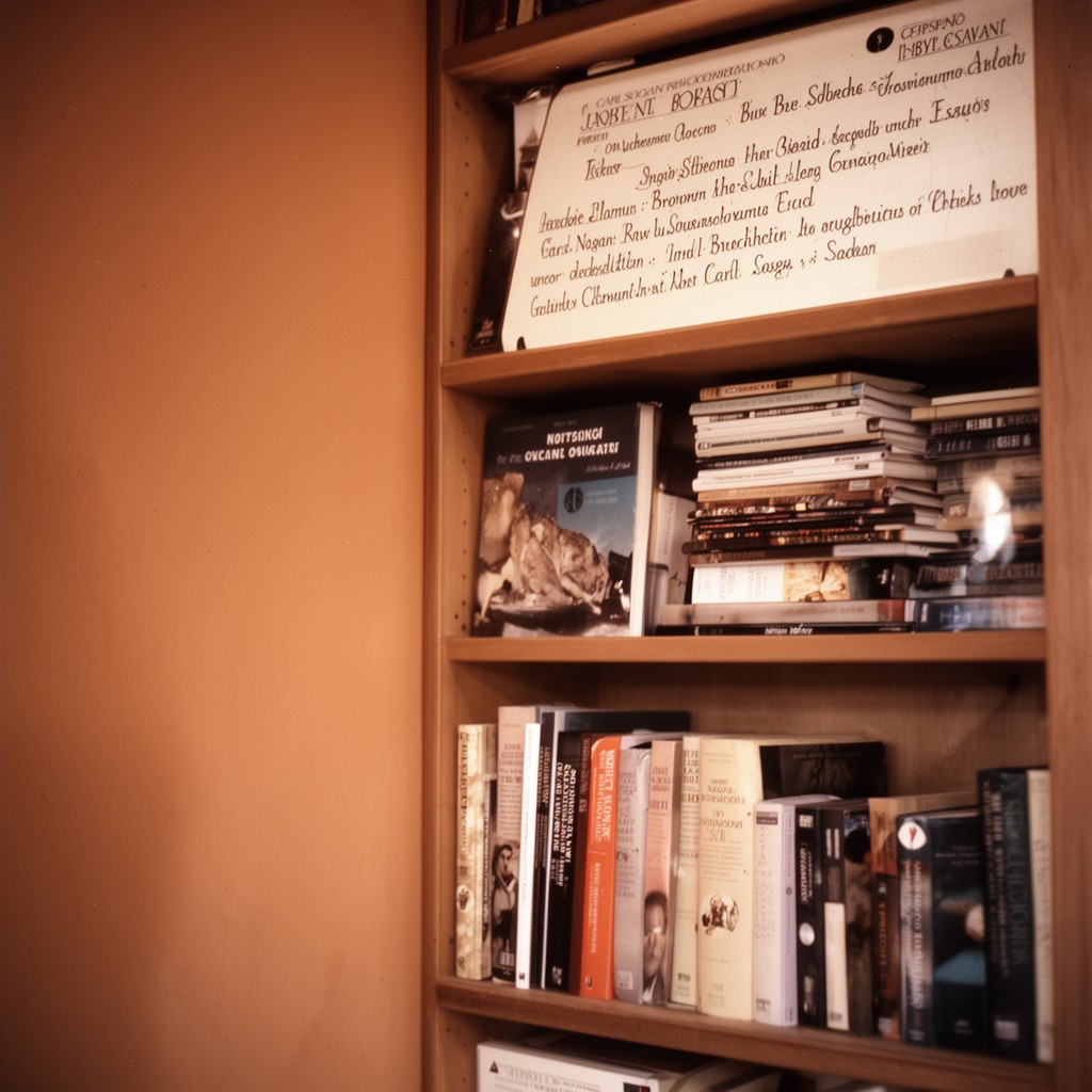 AI-generated illustration of Carl Sagan bibliography