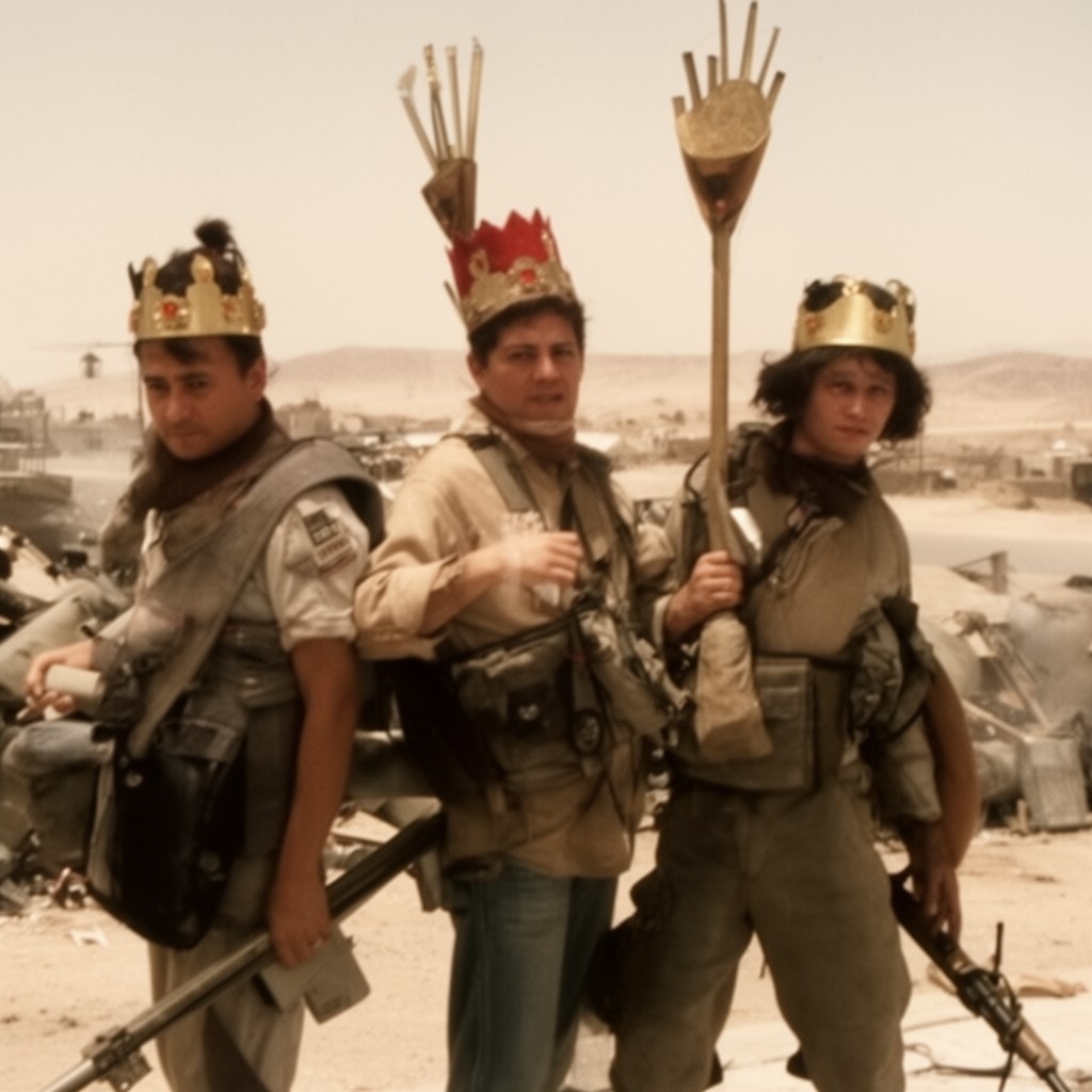 AI-generated illustration of Three Kings