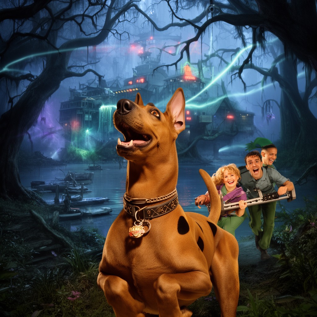 AI-generated illustration of Scooby-Doo (2002 film)