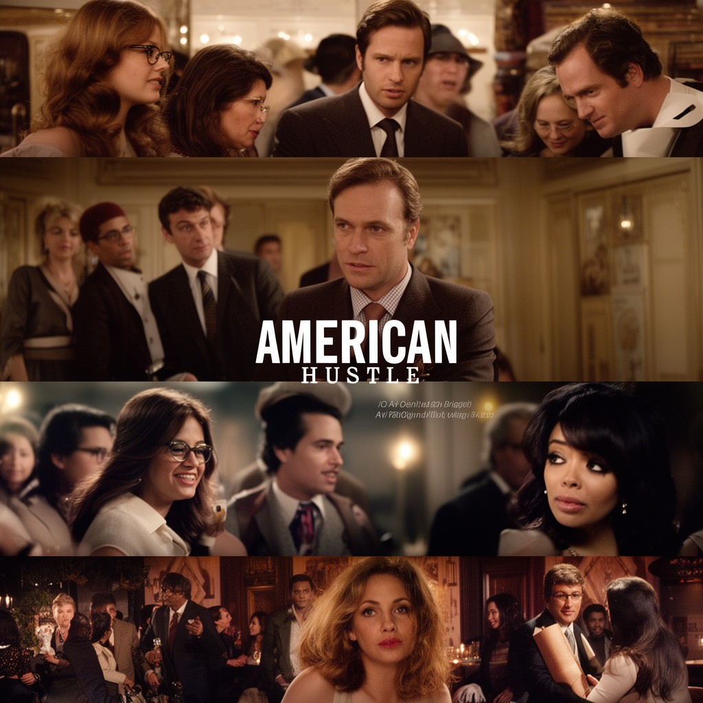 AI-generated illustration of American Hustle