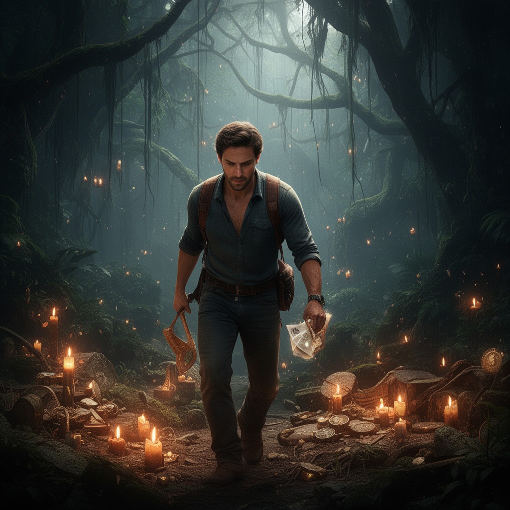 AI-generated illustration of Uncharted