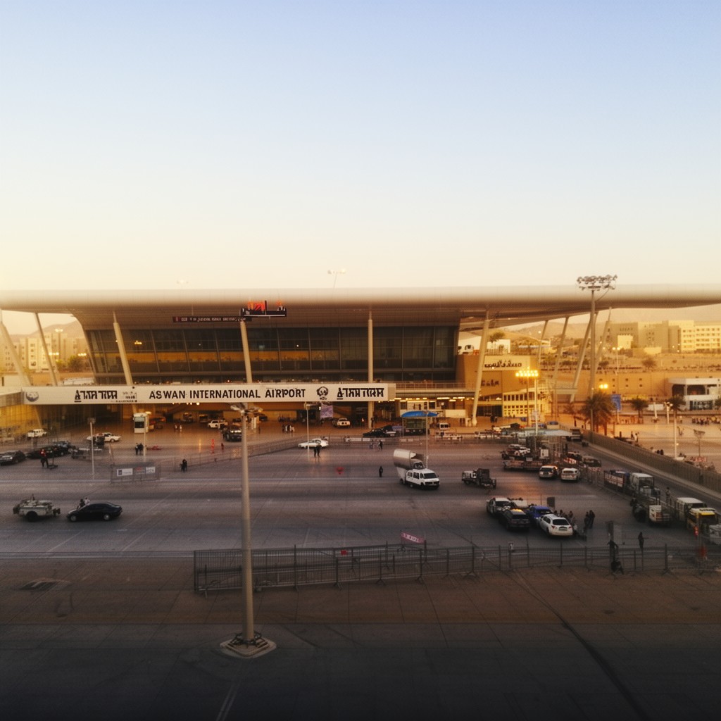 AI-generated illustration of Aswan International Airport