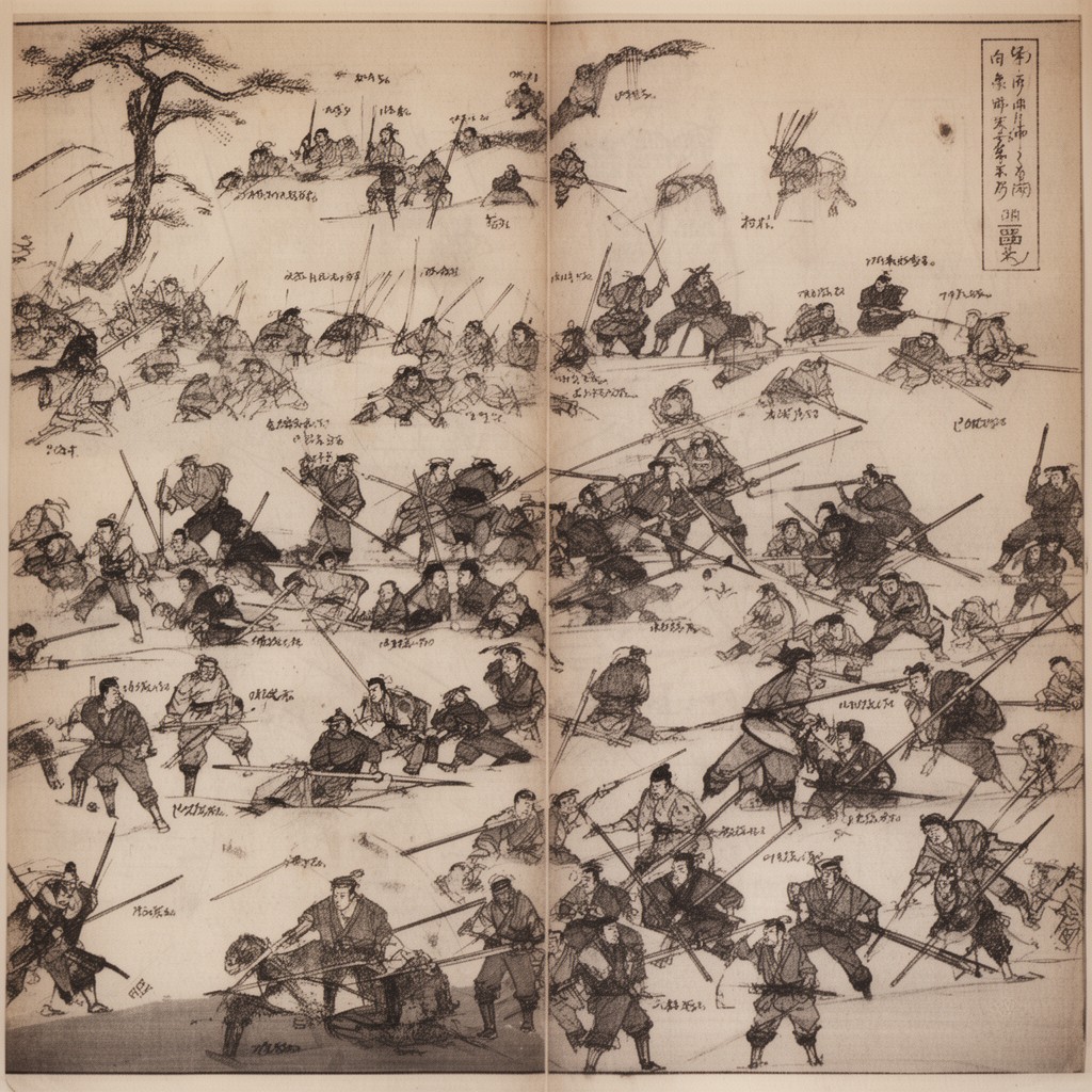 AI-generated illustration of Boshin War