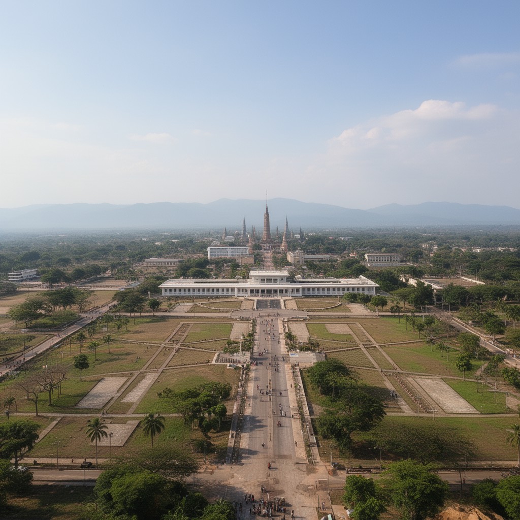 AI-generated illustration of Naypyidaw