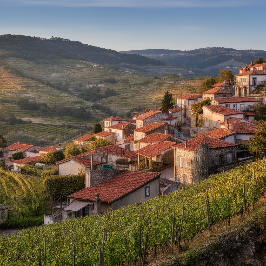 AI-generated illustration of Provesende, Gouvães do Douro e São Cristóvão do Douro