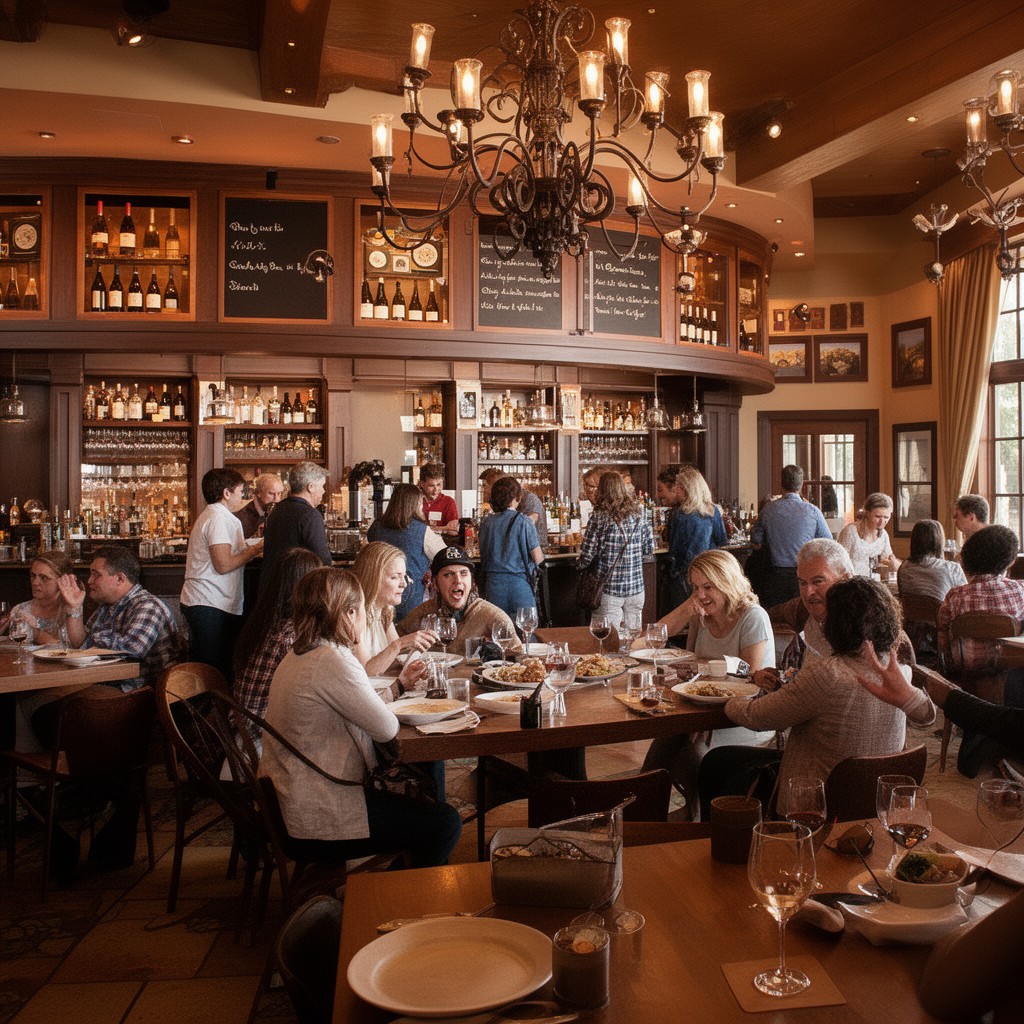 AI-generated illustration of Wine Bar George