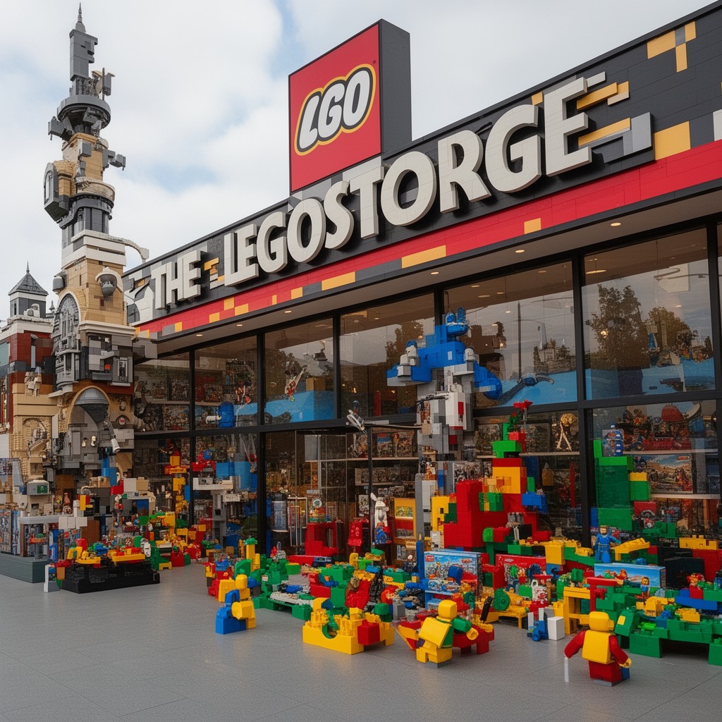 AI-generated illustration of LEGO Store