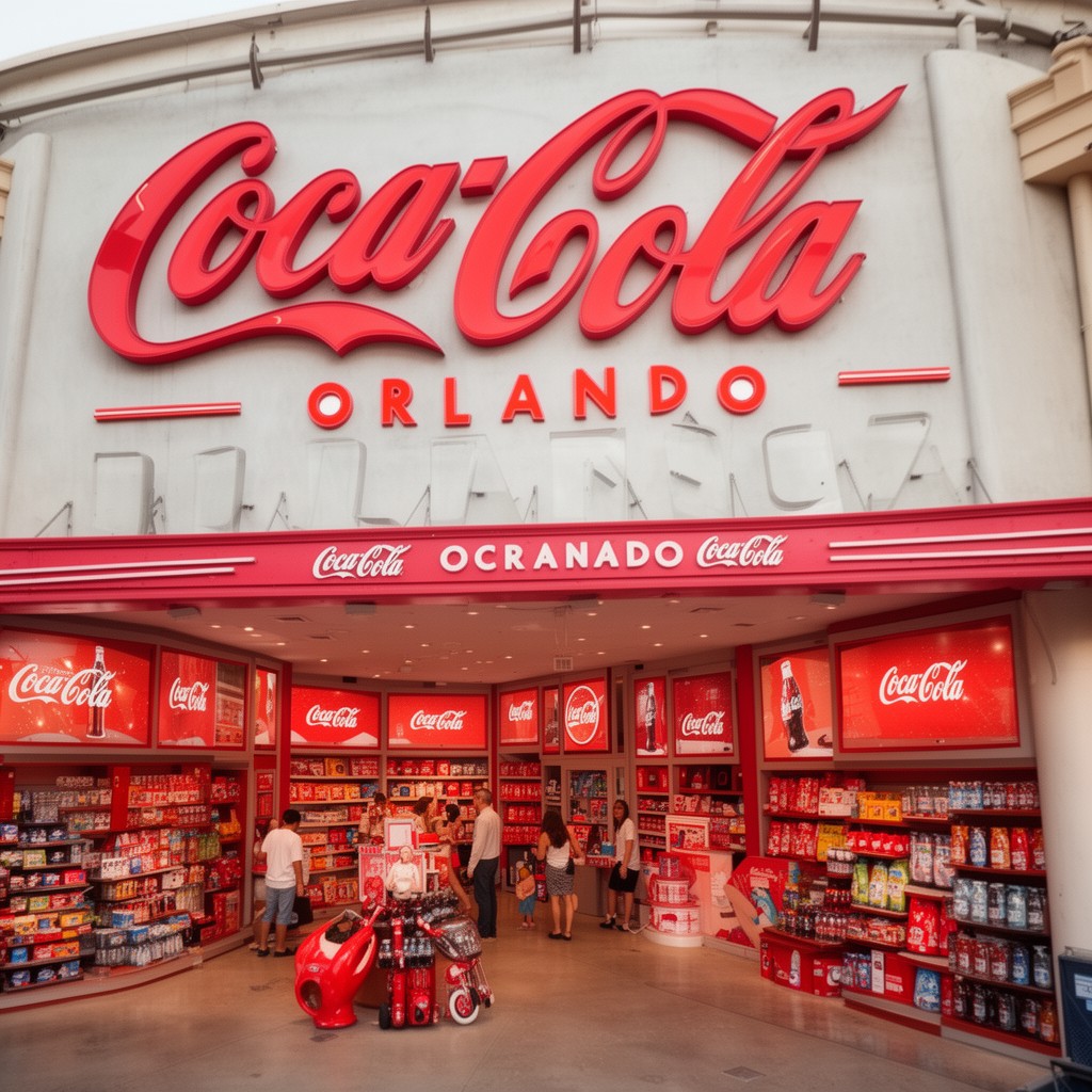 AI-generated illustration of Coca-Cola Store Orlando