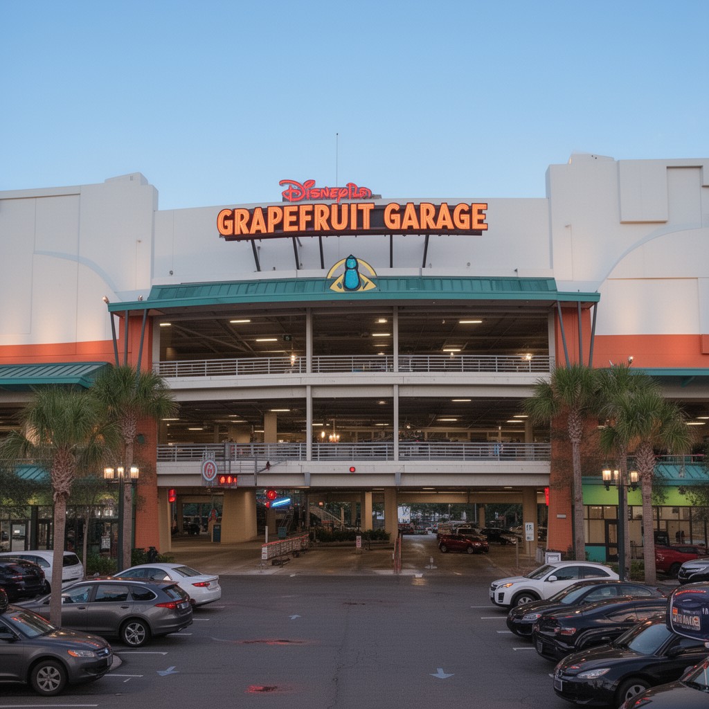 AI-generated illustration of Grapefruit Garage