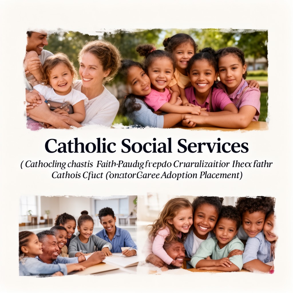 AI-generated illustration of Catholic Social Services