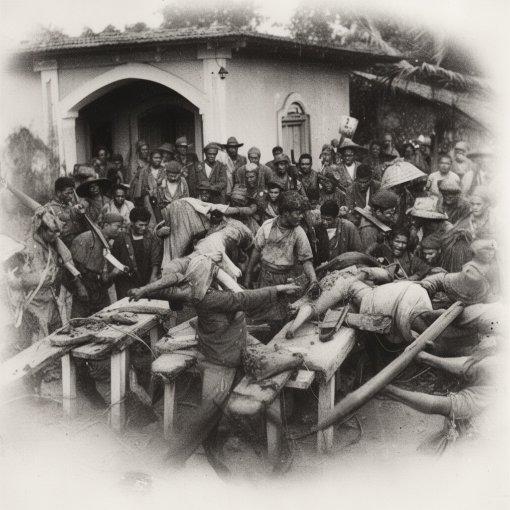 AI-generated illustration of Balangiga massacre