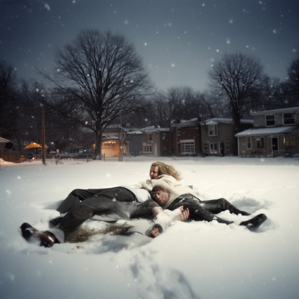 AI-generated illustration of Snow Angels