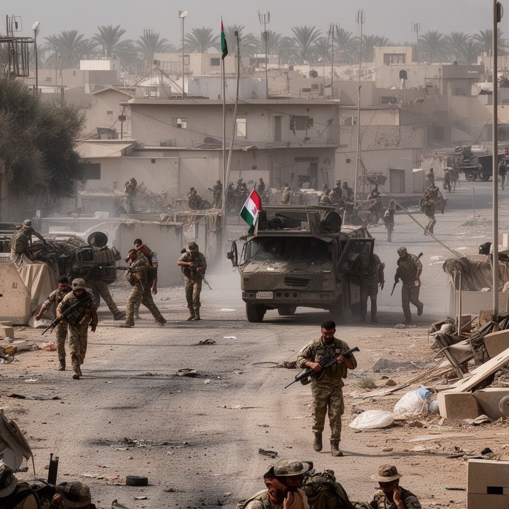AI-generated illustration of Second Libyan Civil War