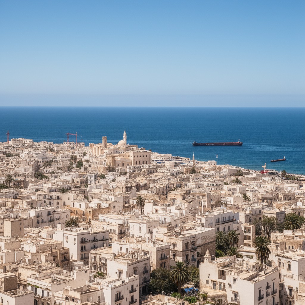 AI-generated illustration of Tunis Governorate