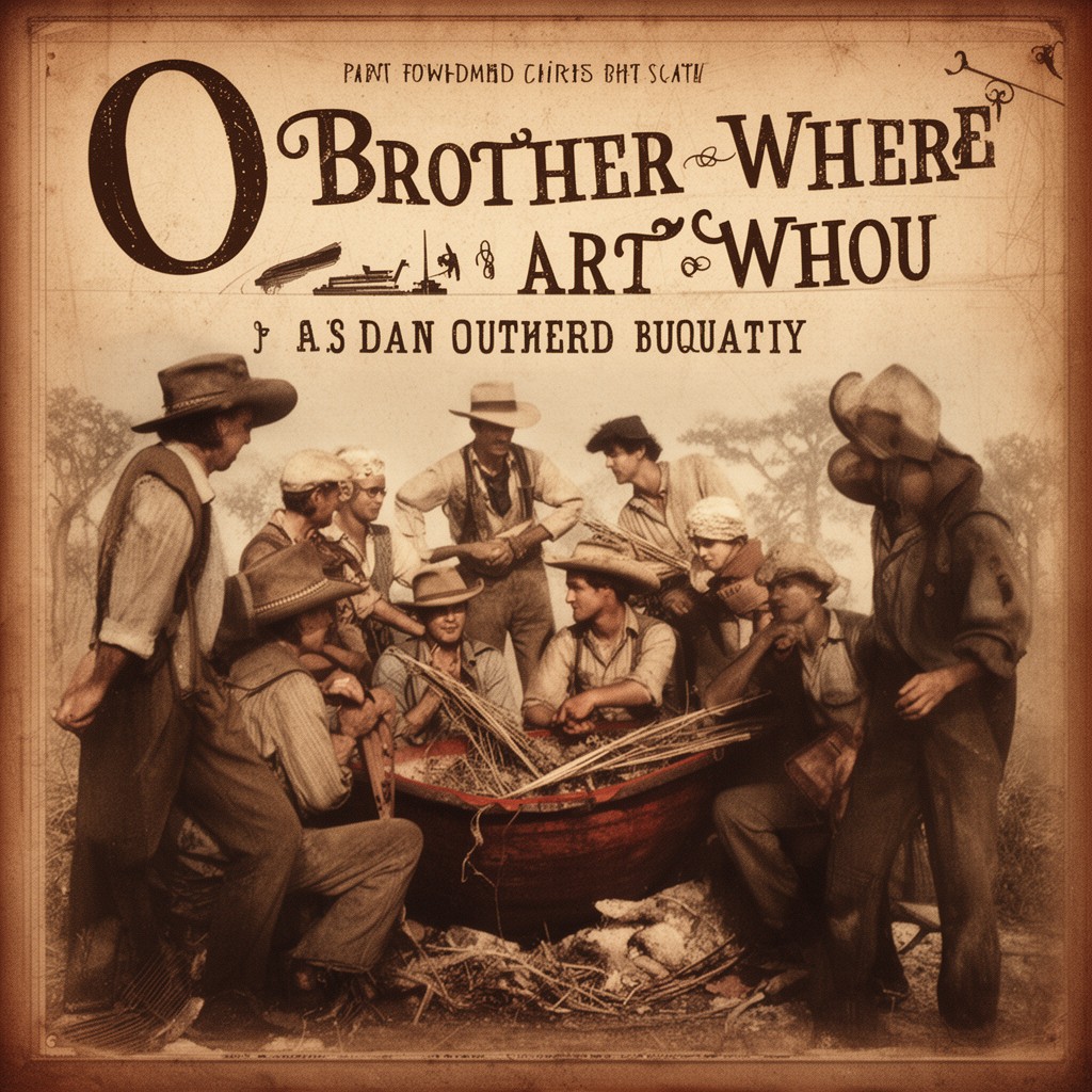 AI-generated illustration of O Brother, Where Art Thou?