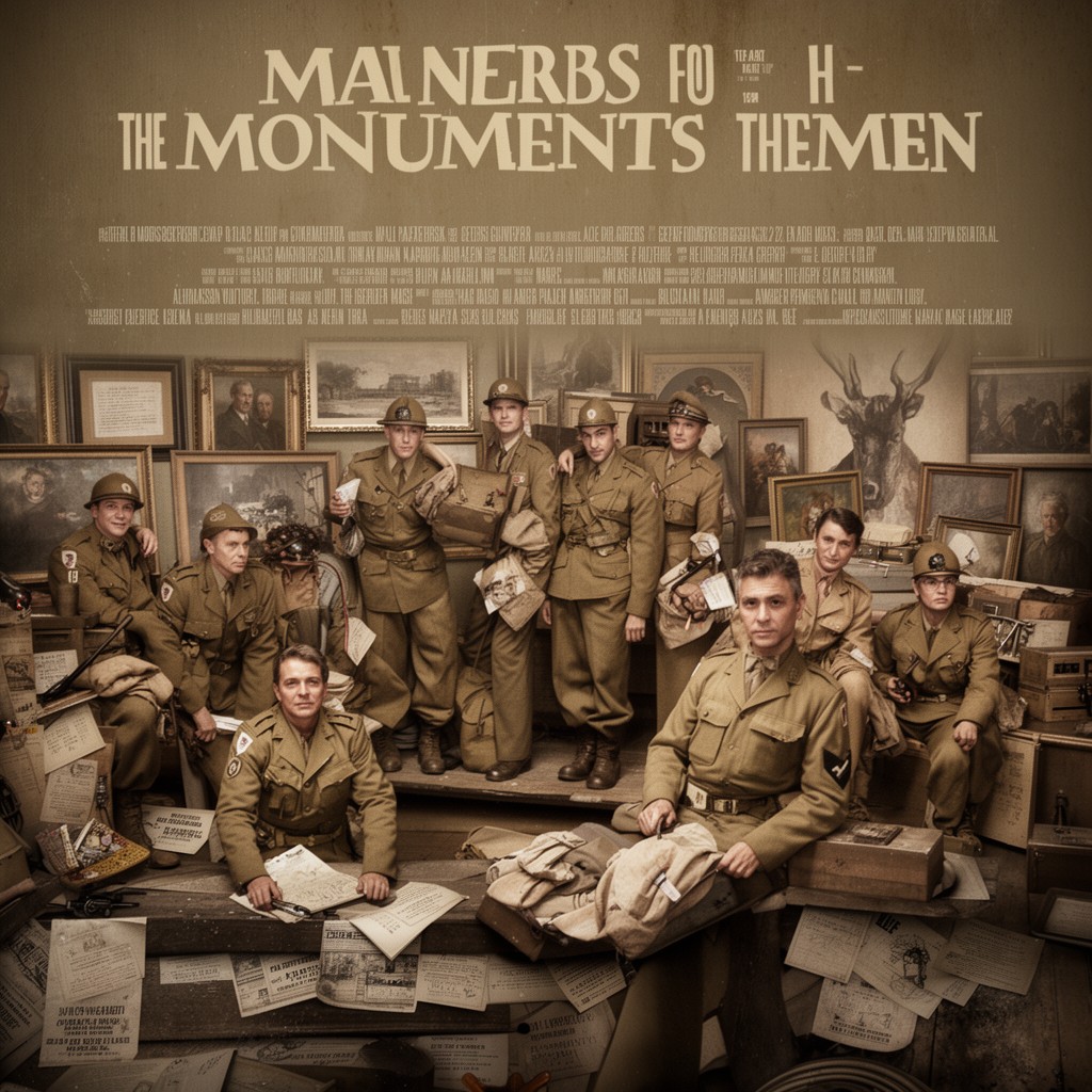 AI-generated illustration of The Monuments Men