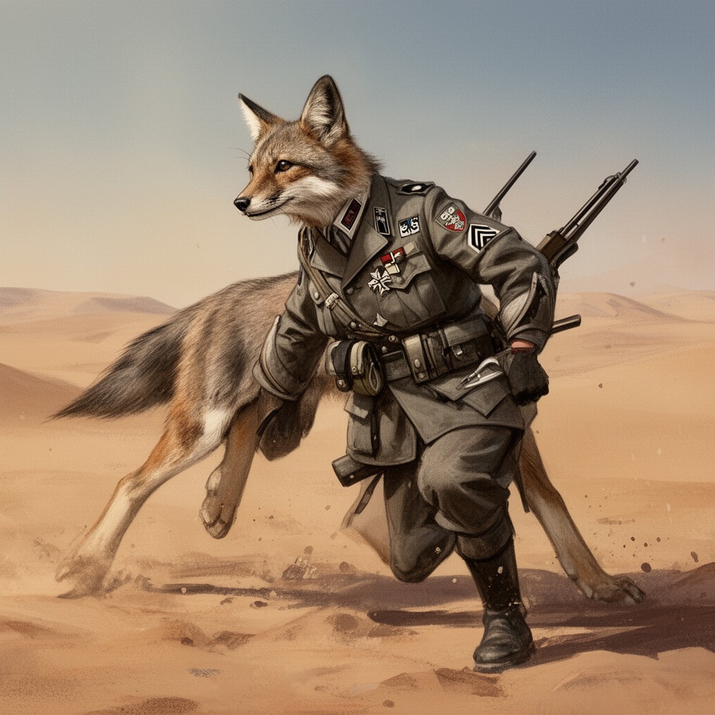AI-generated illustration of Desert Fox
