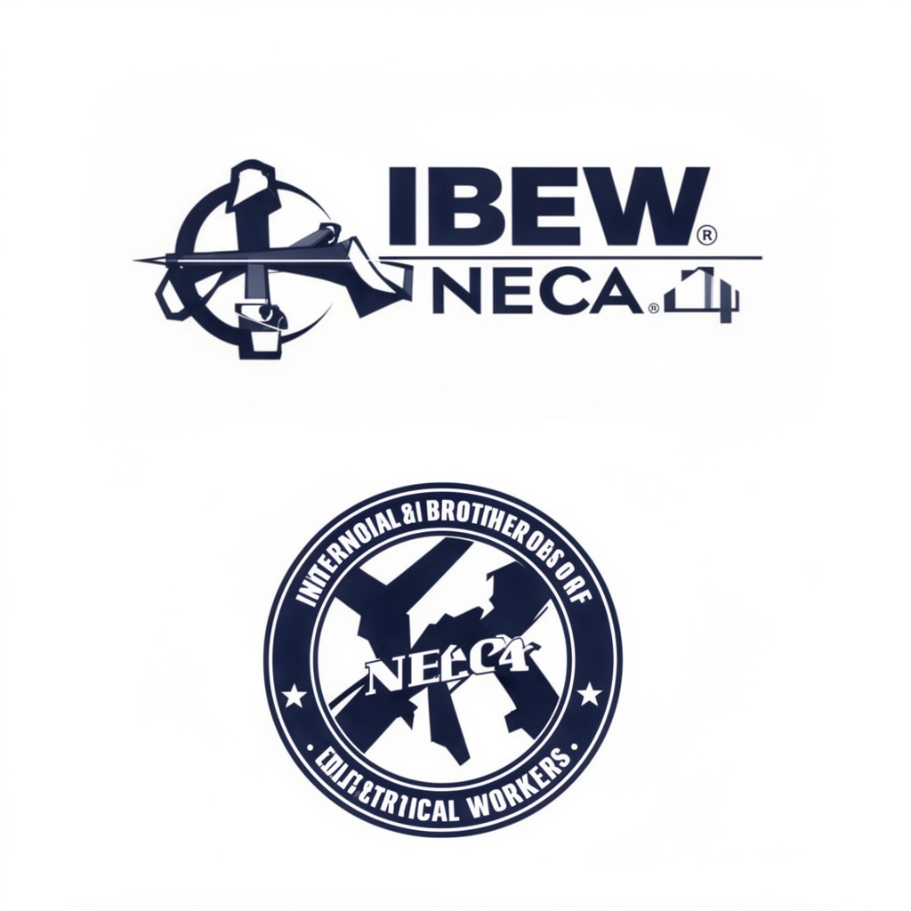 AI-generated illustration of IBEW/NECA