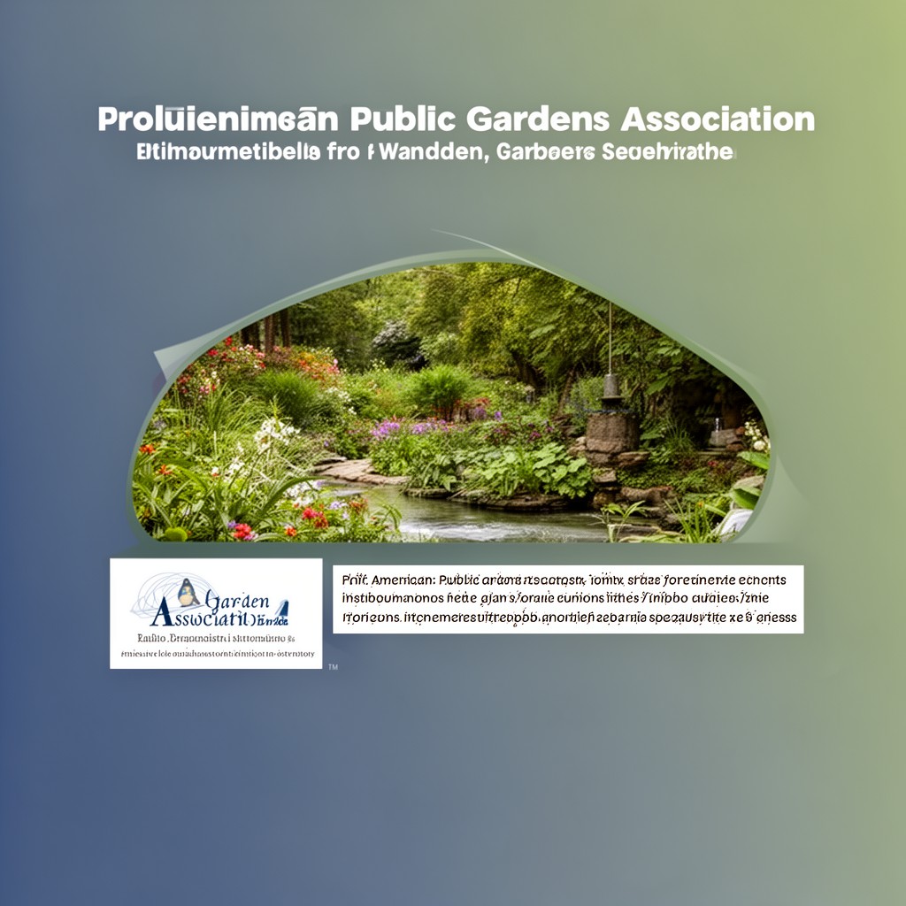 AI-generated illustration of American Public Gardens Association